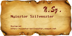 Nyisztor Szilveszter névjegykártya